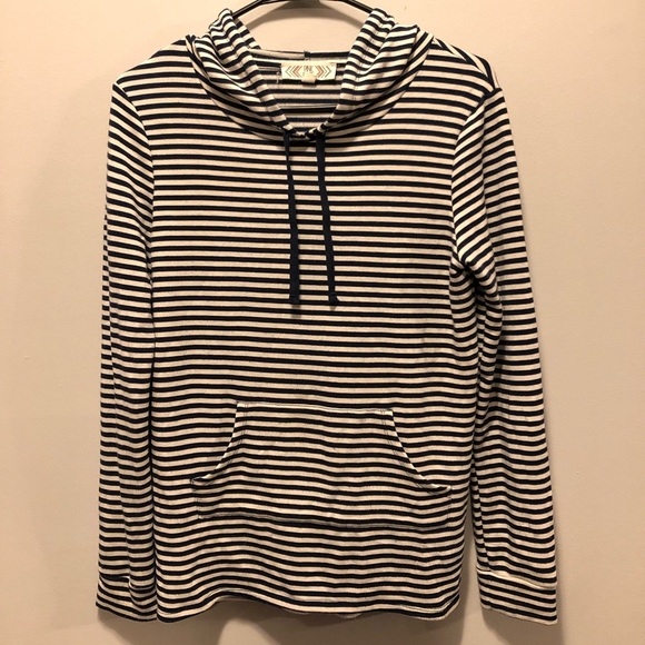 Pink Rose Stripped Hoodie - Picture 2 of 6